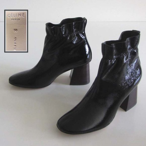 Louis Vuitton - Authenticated Ankle Boots - Patent Leather Black Plain for Women, Never Worn